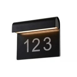 Lucide THESI LED - Wandlamp Buiten - LED - 1x8W 3000K - IP54 - Zwart Clearance