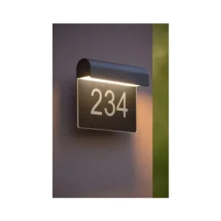 Lucide THESI LED - Wandlamp Buiten - LED - 1x8W 3000K - IP54 - Zwart Discount