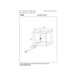 Lucide THOR - Tafellamp - 1xE27 - Grijs ijzer Sale