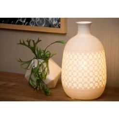 Lucide TIESSE - Tafellamp - Ø 15,4 cm - 1xE14 - Wit Hot