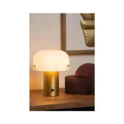 Lucide TIMON - Tafellamp - 1xE14 - 3 StepDim - Mat Goud / Messing New