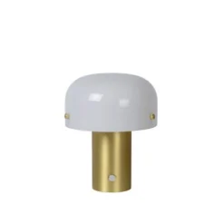 Lucide TIMON - Tafellamp - 1xE14 - 3 StepDim - Mat Goud / Messing New