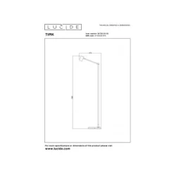 Lucide TIPIK Vloerlamp-Zwart-LED Dimb.-3W-2700K-3 StepDim Hot