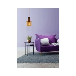 Lucide TOLEDO Hanglamp E27/60W Koper / Amber glas Clearance