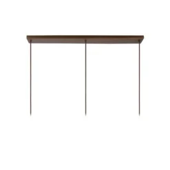 Lucide TOLEDO Hanglamp 3xE27/60W Koper / Amber glas Clearance