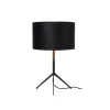Lucide TONDO Tafellamp-Zwart-Ø30-1xE27-60W-Katoen Online