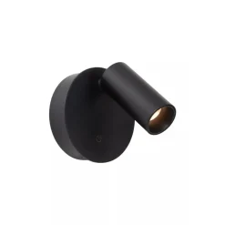 Lucide TONI - Oplaadbare Wandspot / Wandlamp - Accu/Batterij - Ø 8,1 cm - LED Dimb. - CCT - 1x2W 2700K/4000K - Magnetisch - Zwart Best