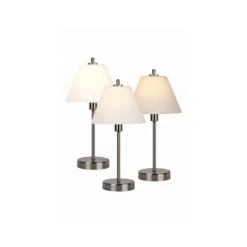 Lucide TOUCH - Tafellamp - Ø 22 cm - 1xE14 - 3 StepDim - Mat chroom