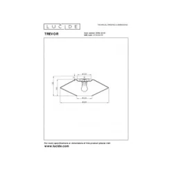 Lucide TREVOR Plafonnière-Opaal-Ø42-1xE27-60W-Glas Discount