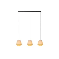 Lucide TRIBUTE Hanglamp-Beige-3xE27-40W-Stof Sale