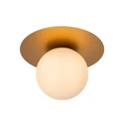 Lucide TRICIA Plafonnière-Mat Go.-Ø25-1xE27-15W-Metaal Hot