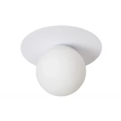 Lucide TRICIA Plafonnière-Wit-Ø25-1xE27-15W-Metaal Hot