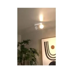 Lucide TRIGONO Plafondspot-Wit-2xGU10-50W-Metaal Online