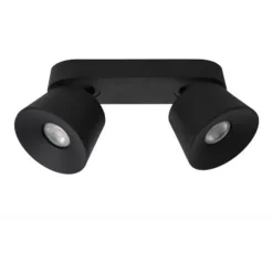 Lucide TRIGONO Plafondspot-Zwart-2xGU10-50W-Metaal Best
