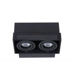 Lucide TRIMLESS - Inbouwspot - 2xGU10 - Zwart Clearance