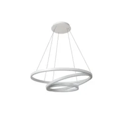Lucide TRINITI - Hanglamp - Ø 80 cm - LED Dimb. - 3000K - Wit Discount