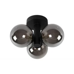 Lucide TRUDY Plafonnière Badk.-Zwart-Ø28-3xG9-40W-IP44 New