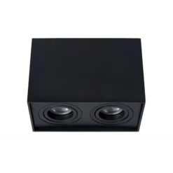 Lucide TUBE - Plafondspot - 2xGU10 - Zwart Sale