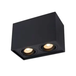 Lucide TUBE - Plafondspot - 2xGU10 - Zwart Sale