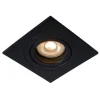 Lucide TUBE Inbouwspot GU10 Vierkant Ø9.2cm Zwart Outlet
