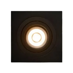Lucide TUBE Inbouwspot GU10 Vierkant Ø9.2cm Zwart Outlet