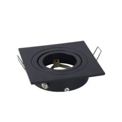 Lucide TUBE Inbouwspot GU10 Vierkant Ø9.2cm Zwart Outlet