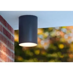 Lucide TUBIX - Plafondspot Buiten - Ø 10,8 cm - 1xE27 - IP54 - Antraciet Online