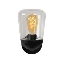 Lucide TULSA Wandlamp Buiten-Zwart-1xE27-40W-IP44-Glas Best