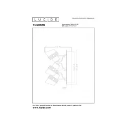 Lucide TUNDRAN Plafondspot-Zwart-Ø21-3xGU10-5W-Metaal Clearance