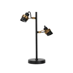 Lucide TUNDRAN Tafellamp-Zwart-2xGU10-5W-Metaal Online