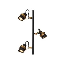 Lucide TUNDRAN Vloerlamp-Zwart-3xGU10-5W-Metaal Outlet