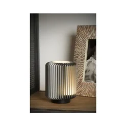 Lucide TURBIN - Tafellamp - Ø 10,6 cm - LED - 1x5W 3000K - Grijs Clearance