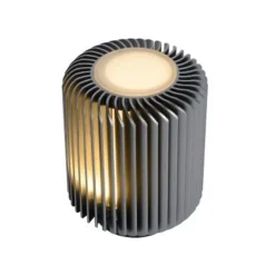 Lucide TURBIN - Tafellamp - Ø 10,6 cm - LED - 1x5W 3000K - Grijs Clearance