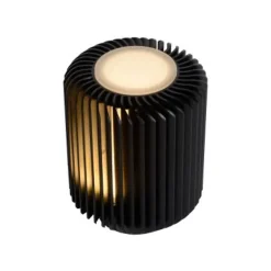 Lucide TURBIN - Tafellamp - Ø 10,6 cm - LED - 1x5W 3000K - Zwart Online