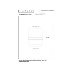 Lucide TUSSE - Tafellamp - Ø 15 cm - 1xE14 - Blauw