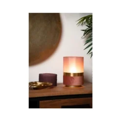 Lucide TUSSE - Tafellamp - Ø 15 cm - 1xE14 - Roze Outlet