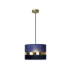 Lucide TUSSE. Hanglamp-Blauw-1xE27-60W-Linnen