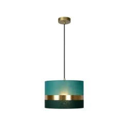 Lucide TUSSE. Hanglamp-Groen-Ø30-1xE27-60W-Linnen New