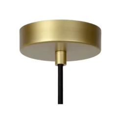 Lucide TUSSE. Hanglamp-Roze-1xE27-60W-Linnen Best