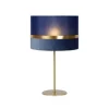 Lucide TUSSE. Tafellamp-Blauw-Ø30-1xE14-40W-Linnen Hot