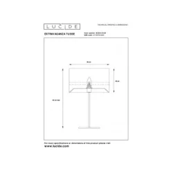Lucide TUSSE. Tafellamp-Roze-Ø30-1xE14-40W-Linnen