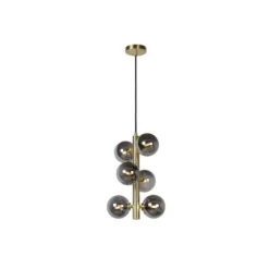 Lucide TYCHO - Hanglamp - Ø 25,5 cm - 6xG9 - Mat Goud / Messing Discount