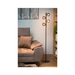 Lucide TYCHO - Vloerlamp - 4xG9 - Zwart Sale