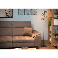 Lucide TYCHO - Vloerlamp - 4xG9 - Zwart Sale