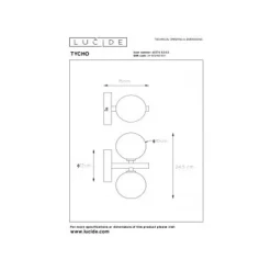 Lucide TYCHO - Wandlamp - 2xG9 - Mat Goud / Messing Online