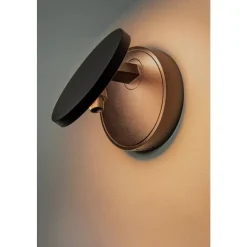 Lucide UFOR Wandlamp-Zwart-LED Dimb.-5,7W-1800K/3000K Clearance