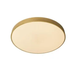 Lucide UNAR Plafonnière-Mat Go.-Ø60-LED Dimb.-60W-2700K