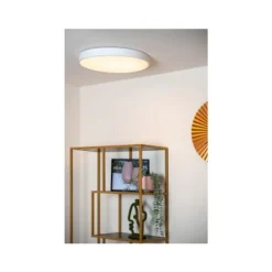 Lucide UNAR Plafonnière-Wit-Ø49,5-LED Dimb.-36W-2700K Hot
