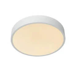 Lucide UNAR Plafonnière-Wit-Ø30-LED Dimb.-18W-2700K New