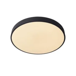 Lucide UNAR Plafonnière-Zwart-Ø49,5-LED Dimb.-36W-2700K Hot